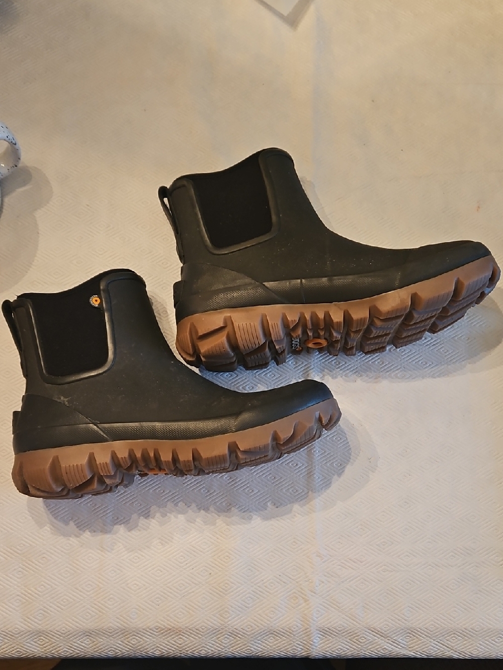Bogs Dark Green with Brown Outsole Chelsea Rain & Snow Boots